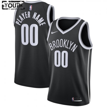Kinder NBA Brooklyn Nets Trikot Benutzerdefinierte Nike 2020-2021 Icon Edition Swingman